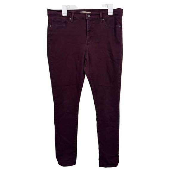 Levi's 311 Burgundy Shaping Skinny Jeans - Picture 1 of 7